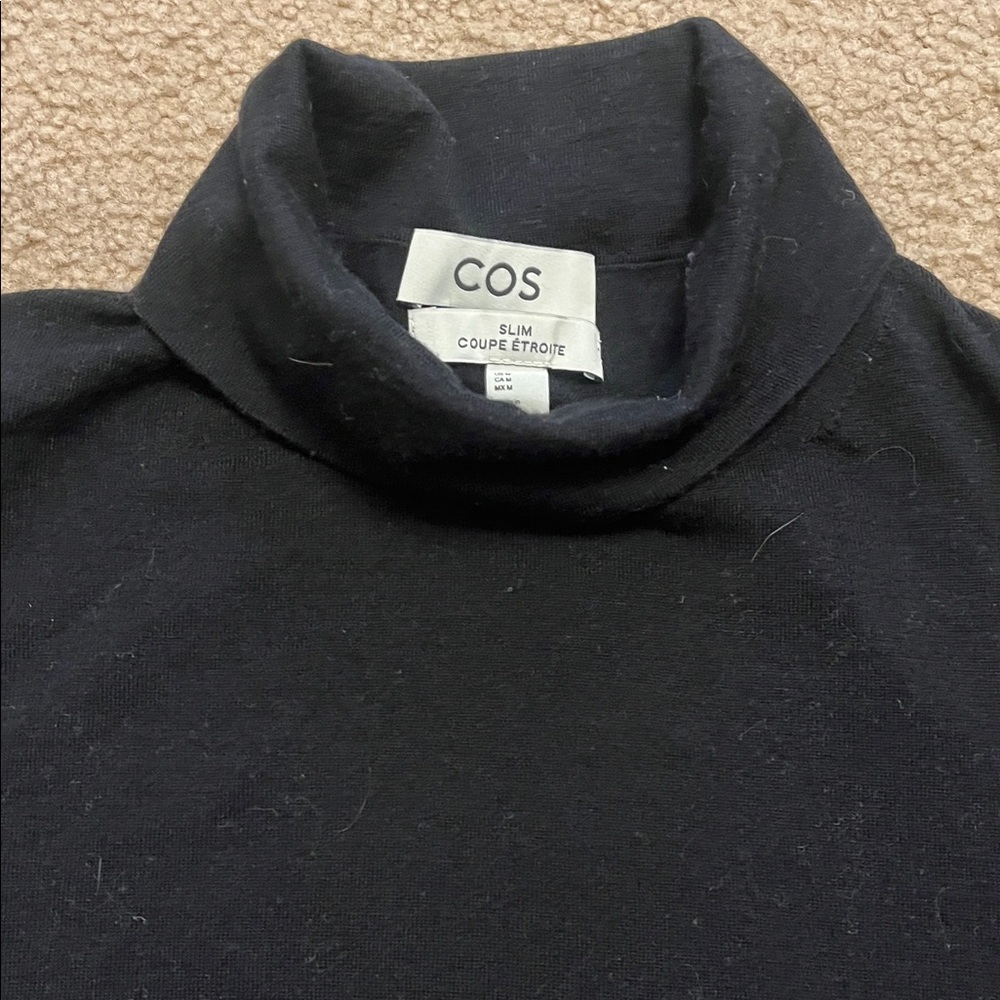 COS Men's Dark Turtleneck Sweater